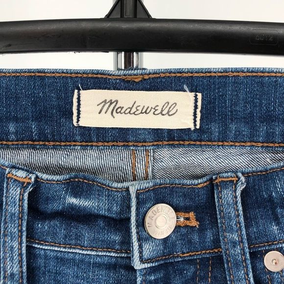 Madewell Jeans 9” High Rise Skinny Crop Jeans in Bruce Wash Distressed size 26 - Picture 9 of 13